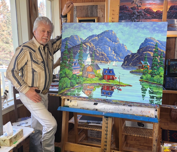 Vladimir Horik dans son studio